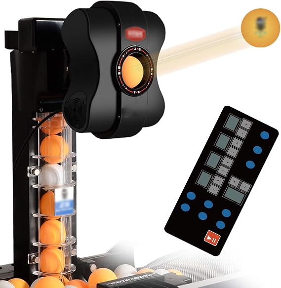 Ping Pong Ball Machine with Net Table Tennis Robots Different Spin Balls Automatic Training Machine,Table Tennis Robots Automatic Ball Machine for Training