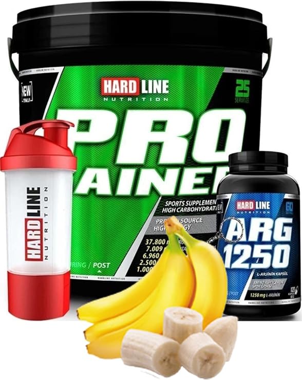Hardline Progainer 5000 Gr - Muz + Arg 1250 120 Tablet + Shaker Kombinasyonu