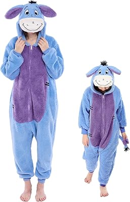 GONAAP Adult Onesie Pajamas Sherpa Animal One Piece Cosplay Costume for Women Men