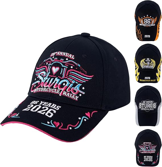 Dream Apparel 2026 Sturgis Hat Motorcycle Adjustable Baseball Cap Embroidered Logo Cotton Hat Gift for Men Women Biker