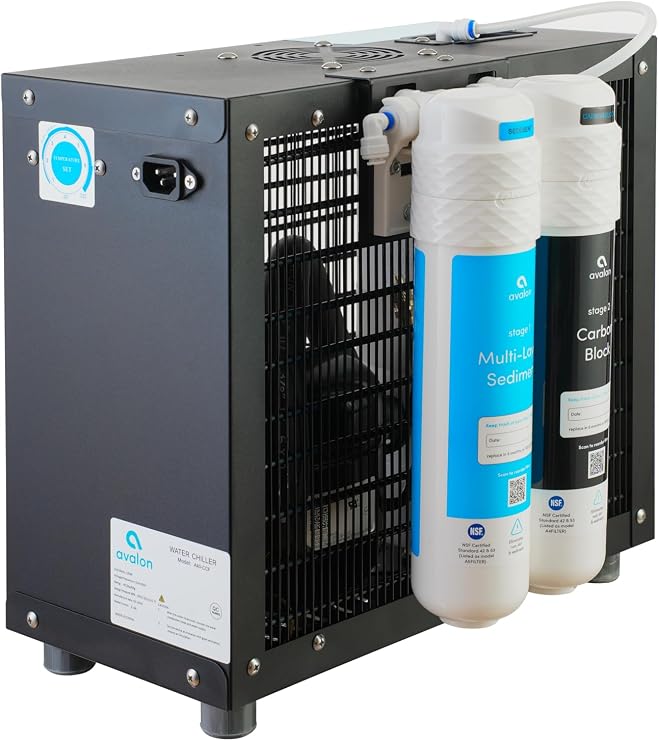 Avalon High Capacity Chiller Cooling System for Under Counter Use, Dual Filtration, NSF