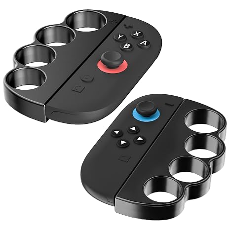 PAWDIARY Switch 2 Fitness Boxing Hand Grip Compatible with Nintendo Switch 2 Controller Handle, 2 PCS Fun Family Boxing Game Switch 2 Accessories Handles - Black