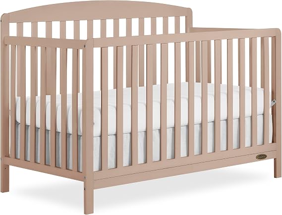 Dream On Me Odelle 5-in-1 Convertible Full Size Baby Crib, GREENGUARD Gold | 3-Position Mattress Support, Converts to Toddler, Day  Size Bed, BSA Verified, ASTM/CPSC Tested, Almond Butter
