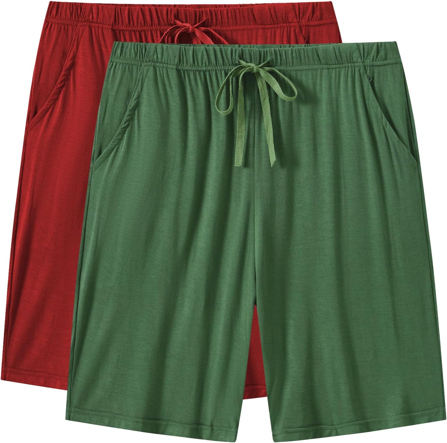 liaocxf pack of 2 mens pajamas bottoms short modal pajamas bottoms soft adjustable waist shorts