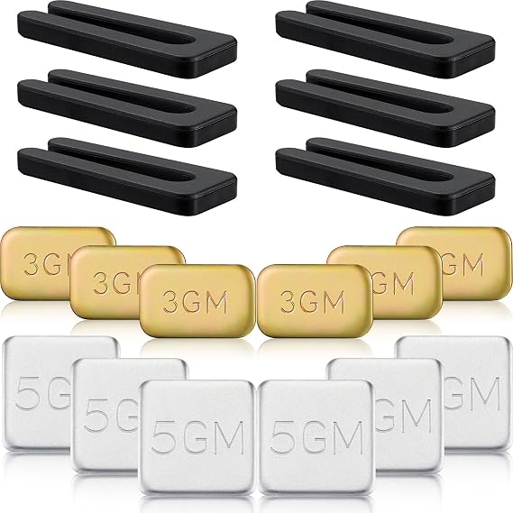 21 Pieces 6 Sets of Ceiling Fan Balancing Kit Fan Blade Balancing Kit Include 6 Self Adhesive Metal 5g Weight 9 Metal Self Adhesive 3g Weight 6 Plastic Clip