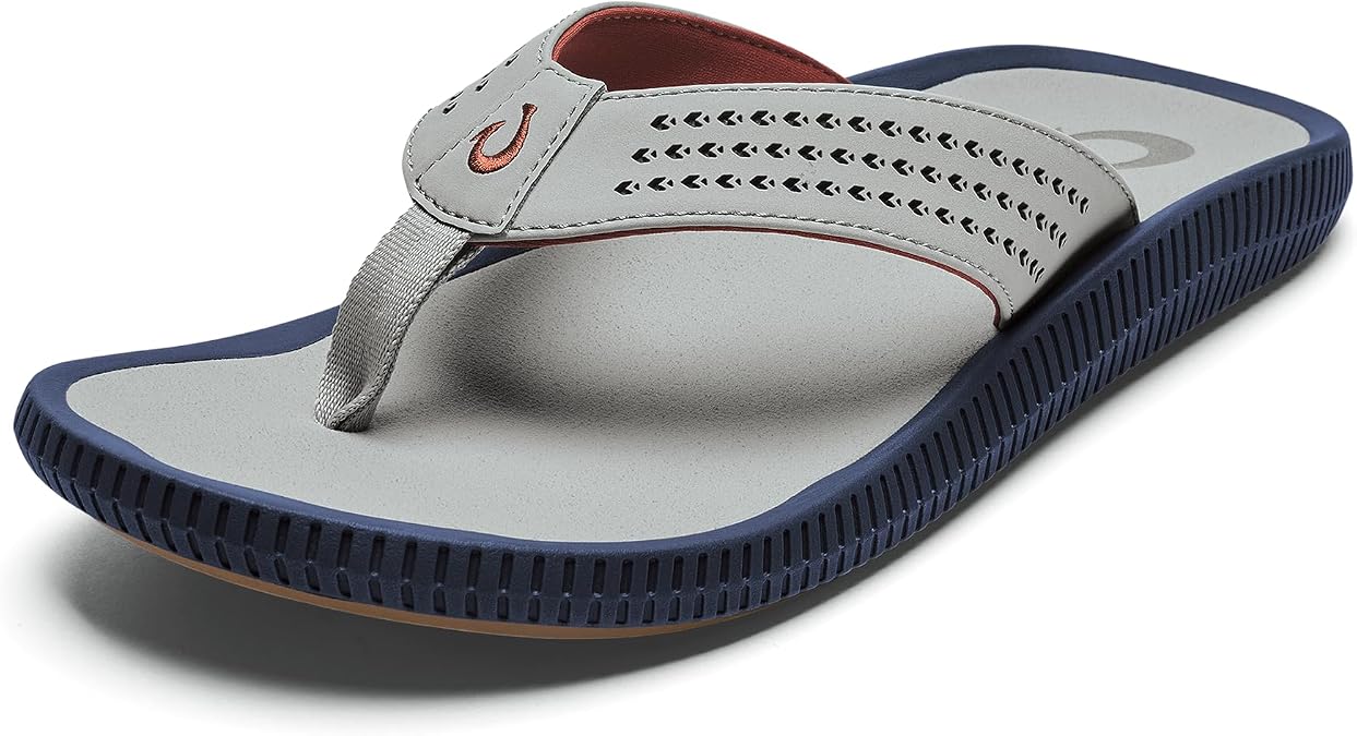 OluKai Ulele Men's Beach Sandals, Water Resistant Flip Flops