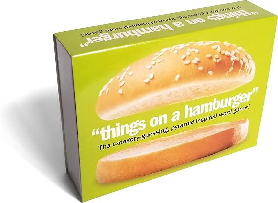The Imagineering Company - Things On A Hamburger | Multicolor Food Card Game | 200+ Cards | 2-6 Players