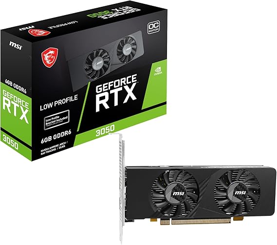 MSI GeForce RTX 3050 LP E 6G OC Graphics Board VD9314