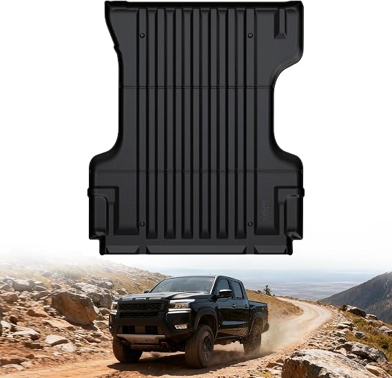 LASFIT Bed Mat for Nissan Frontier 2022-2026 6FT/73.3 Inches | (Not Fit Drop-in Bed Liners) All Weather TPE Custom Fit Truck Bed Liner Accessories, Black