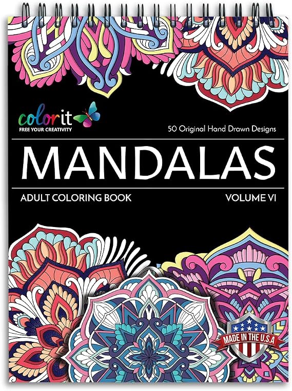 ColorIt Mandalas to Color Vol VI Adult Coloring Book