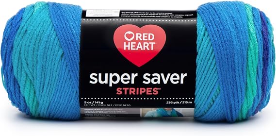 RED Heart Super Saver Yarn, Stripe - Cool