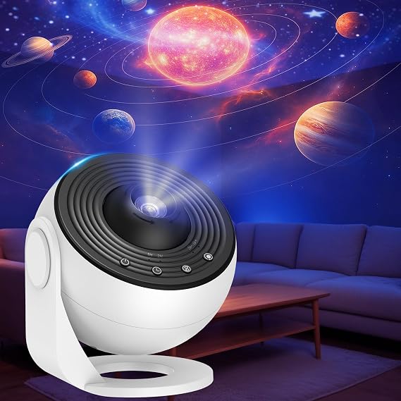 Galaxy Planetarium Star Projector, 13 in 1 Galaxy Star Projector Light with 13 Film Discs Starry Sky Night Light Planetarium Projectors with Timer for Adults Kids Ceiling Bedroom Decoration [Energy Class E]