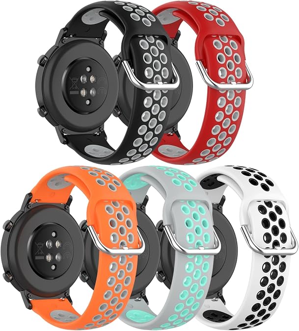 Compatible for COROS PACE 3 Bands Two-Toned Silicone Breathable Replacement Sport Strap Quick-Release Wristband for COROS PACE 3 Smart Watch Women Men