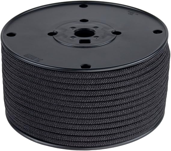 Bluewater Titan Cord with Dyneema 5mm - Solid Black 25m