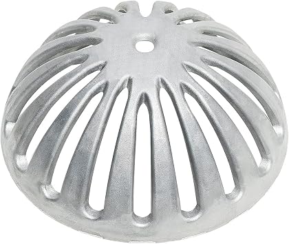 GSW FS-DS Aluminum Dome Strainer, Floor Sink Drain Cover for 12" Floor Sink. 5-1/4" Diameter