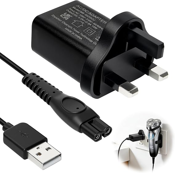 5V 2A Charger Compatible with Philips 3000X 5000X i9000 OneBlade & Shaver