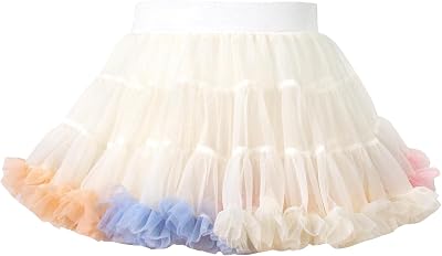 Magic Park 2-4T Toddler Girl Tutu Skirt Kid Tulle Skirts Birthday Holiday Party Girls Ruffle Short Skirt