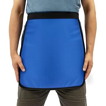 Lead Apron Half Lead Apron for X-Rays, 17.7"x 17.7" Radiology Aprons Radiation 0.5Mmpb Square Cover, Dental Lab X Ray Protective Lead Half Apron for Hospitals, Laboratories, Dental Clinics