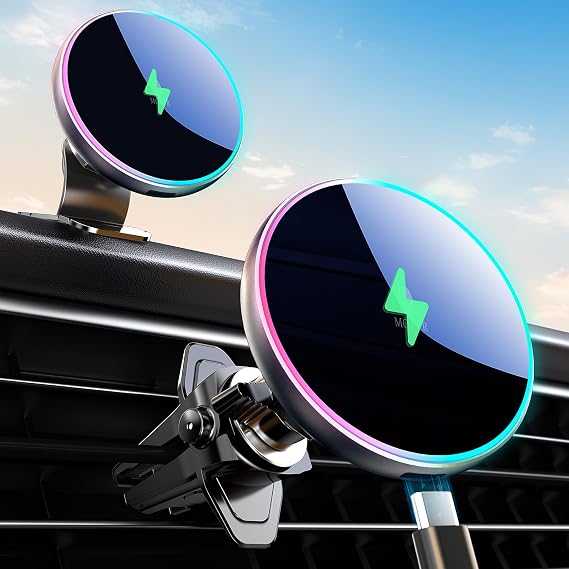 MOKPR 15W for Magsafe Car Mount with Charging Function