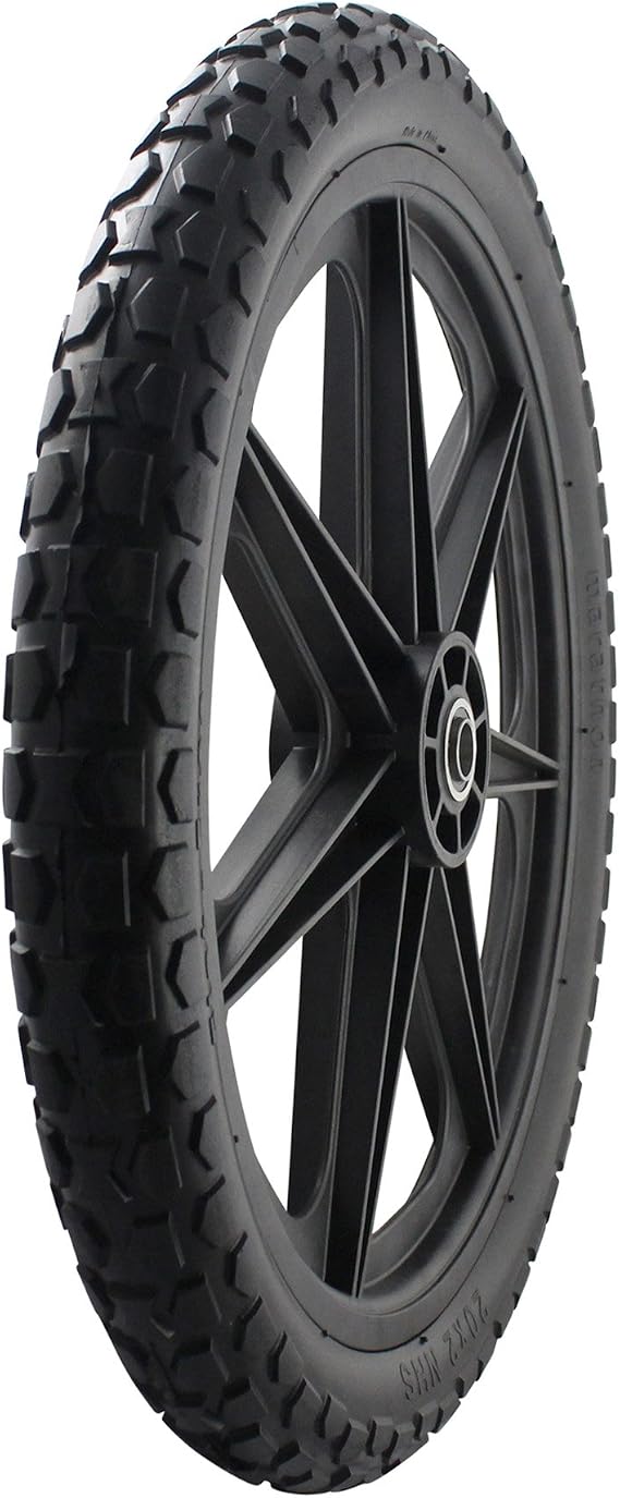 Marathon 92010 Flat Free 20" Replacement Tire Assembly for Rubbermaid Big Wheel Carts