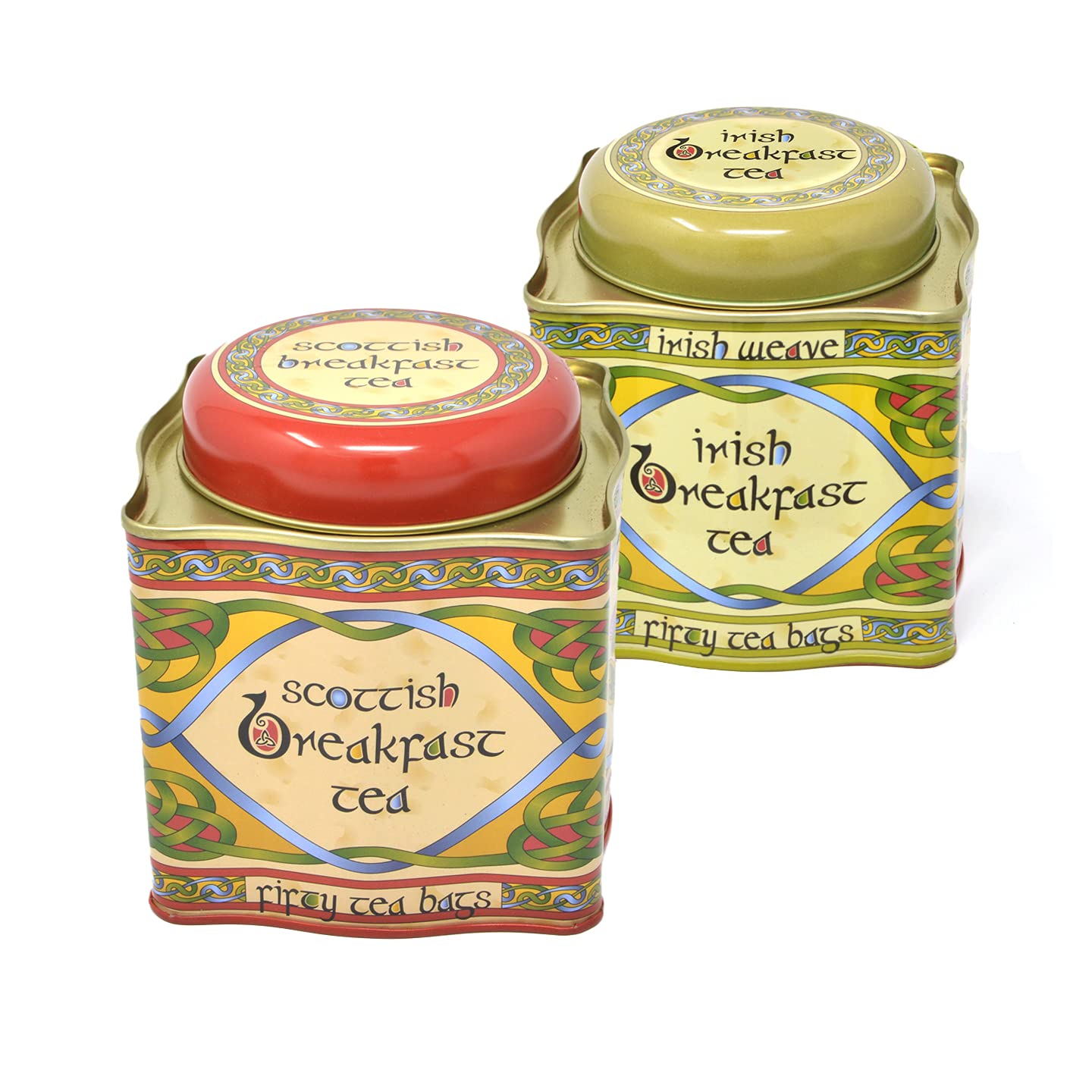 Royal Tara Set of 2 Black Teas - 1 Breakfast Tea Irish Weave & 1 Scottish Breakfast Tea