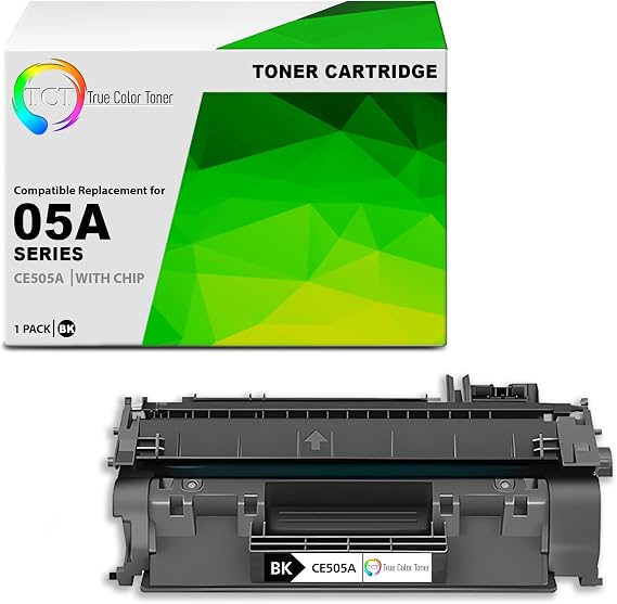 TCT Toner Cartridge - Compatible Replacement for HP 05A CE505A Black, Works with HP LaserJet P2030 P2035 P2055 (2,300 Pages) - HP 05A Toner Cartridge Black