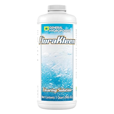 General Hydroponics FloraKleen QT - Mineral Salt Clearing Solution, 1/4 Gallon