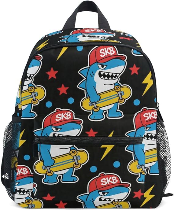 Shark Toddler Backpack for Boys 3-8, Lightweight Mini backpack