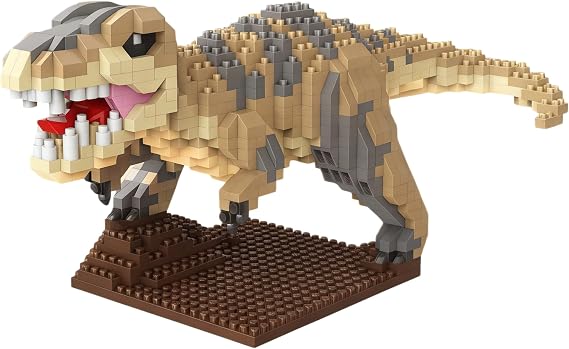 870-Piece T-Rex Building Set, Detailed Tyrannosaurus Rex Figure, Stress Relief DIY Project for Adult Fans, Perfect for Educational Play and Room Decoration