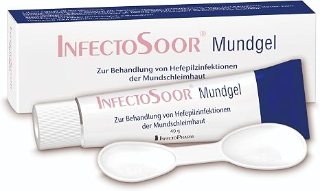 InfectoSoor Mouth Gel 40 g - Miconazole Gel for Yeast Infections of the Oral Mucosa (Oral Thrush) For Infants from 4 Months Children & Adults