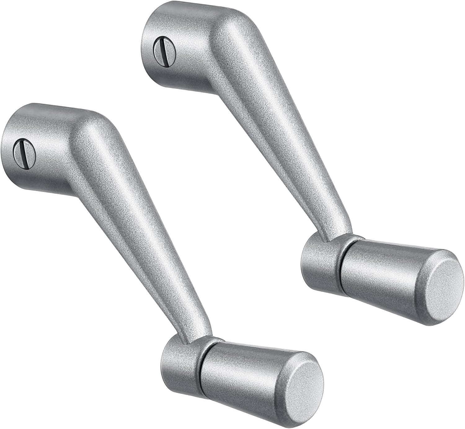 2 Pack Window Crank Handle Replacement H 3966 H 4106, 38 Spline Socket Crank Handle with Smooth 360 Degree Operation, Casement Window Rotating Handles Provide Security for Windows