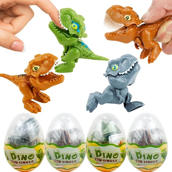 Sealive Dinosaur Hatching Egg Toy, Surprise Mini Figures Inside for Kids | Birthday Party Favors, Classroom Rewards, Easter Basket Stuffers, with Fun Reveal Play, Collectible Dinosaur Figures