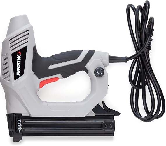 Arrow ET200BN Heavy Duty Electric Brad Nailer, Professional Nail Gun for Trim, Picture Frames, Crafts, Fencing, Uses Brad Nails in 5/8", 3/4", and 1"
