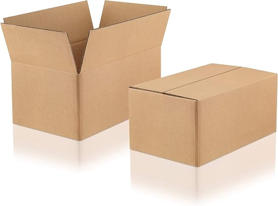 Pack of 10 Double Corrugated Cardboard Boxes 600 x 400 x 200 mm Corrugated Cardboard (No. 2W-9) Brown - Cardboard Folding Box for Shipping of Goods Parcel & Parcels Large (L) - Cardboard Shipping Packaging Extra Stable