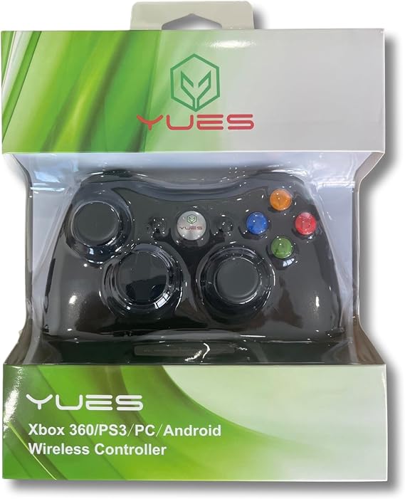 YUES Xbox 360 Uyumlu Kablosuz Gamepad | Pc, Ps3 Ve Android Uyumlu | Titreşimli Kablosuz Oyun Kolu