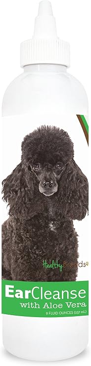 Healthy Breeds Poodle Ear Cleanse with Aloe Vera Cucumber Melon 8 oz