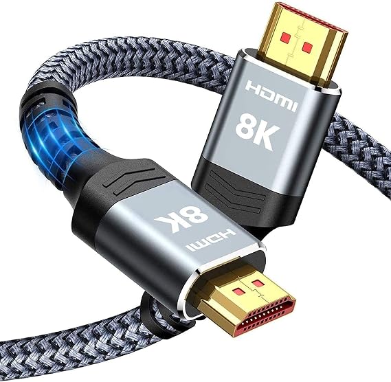 Snowkids 10K 8K 4K HDMI 2.1 Cable 1.5M, 48Gbps Ultra High Speed HDMI Cable