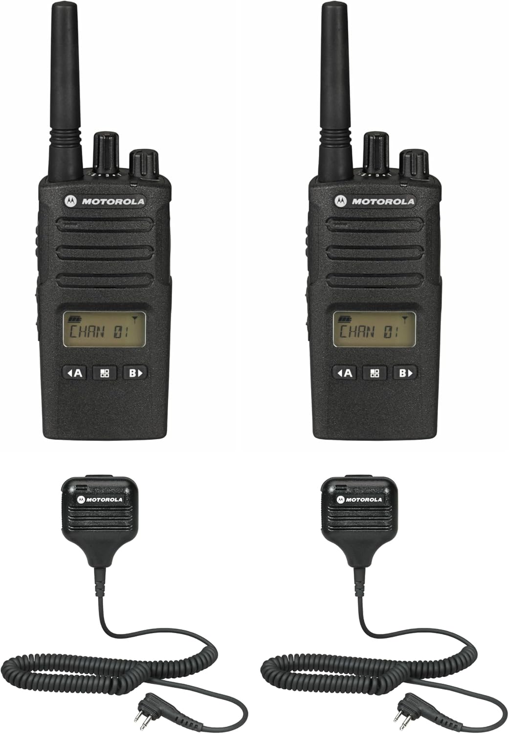 2 Pack Motorola RMU2080D Radios with Speaker Mics