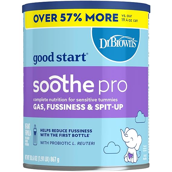 Good Start Dr. Brown's Soothe Pro Baby Formula Powder, 30.6 Ounce