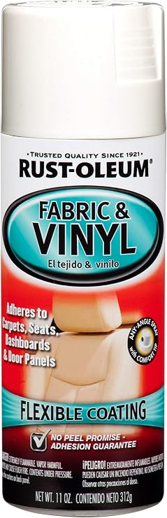 Rust-Oleum 248922 Fabric & Vinyl Spray Paint, 11 oz, Gloss White