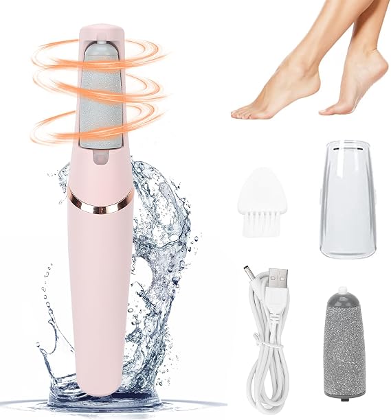 Electric Foot Callus Remover, Electric Callus Remover Professional Pedicure Tool, Rechargeable Foot Pedicure Kits for Dry, Dead, Cracked, Hard Skin, Men, Women, Dead Cracked Hard Skin Calluses