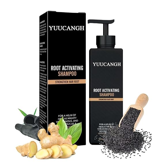 Root Activator Shampoo,Hair Regrowth, Unisex, Natural Formula for Men and Women,Smooth Strong Repair Conditioning