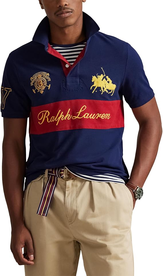 POLO RALPH LAUREN Classic Fit Crest Mesh Polo Shirt