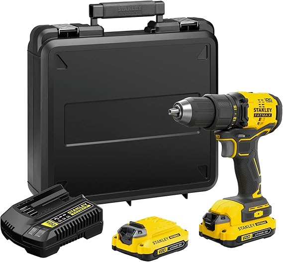 STANLEY 18V 1.5Ah V20 Double Cordless Coal-Free Shockless Drill