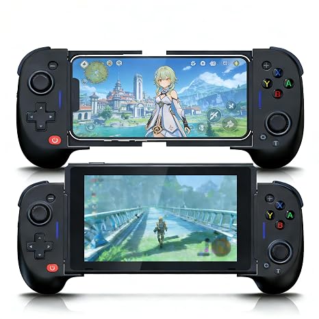 ShanWan Mobile Game Controller, Suitable for iPhone/Android/Switch/Switch OLED, Hall Effect Joystick, Turning your Phone into a Game Console to play Xbox, PlayStation, Call of Duty RobloxFortnite
