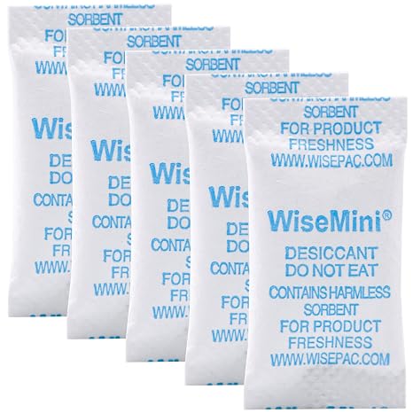 Wisesorb Silica Gel Packets, 0.5 Gram 1400 Silica Packets, Food Grade Dessicant, Dessicant Packs, Silica Gel for Food, Moisture Packets for Food Storage