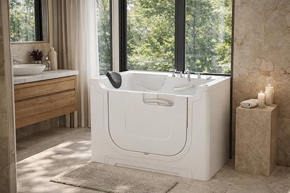 ANZZI Walk In Tub 30 X 60 In Wheelchair Accessible Walk In Whirlpool