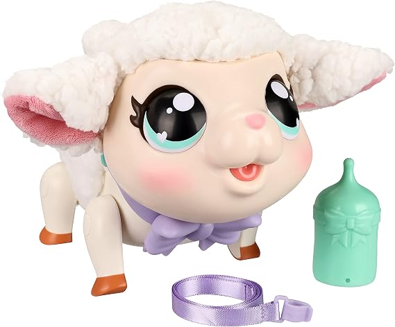 Little Live Pets My Pet Lamb Snowie Baby Safe Stuffed Animal, a Soft and Woolly Toy Lamb That Makes 25+ Sounds & Reactions, Ages 5+