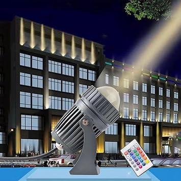 Spotlight Led Beam Light, Outdoor Wall Washer Lights, AC 85-265V Narrow Beam Angle Landscape Lights, Building Exterior Wall Lighting Projector Roof Long-Range LED Light(RGB (Red/Green/Blue))