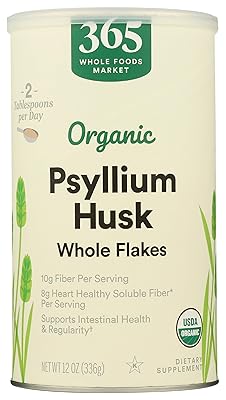 365 Everyday Value, Organic Psyllium Husk Whole Flakes, 12 oz